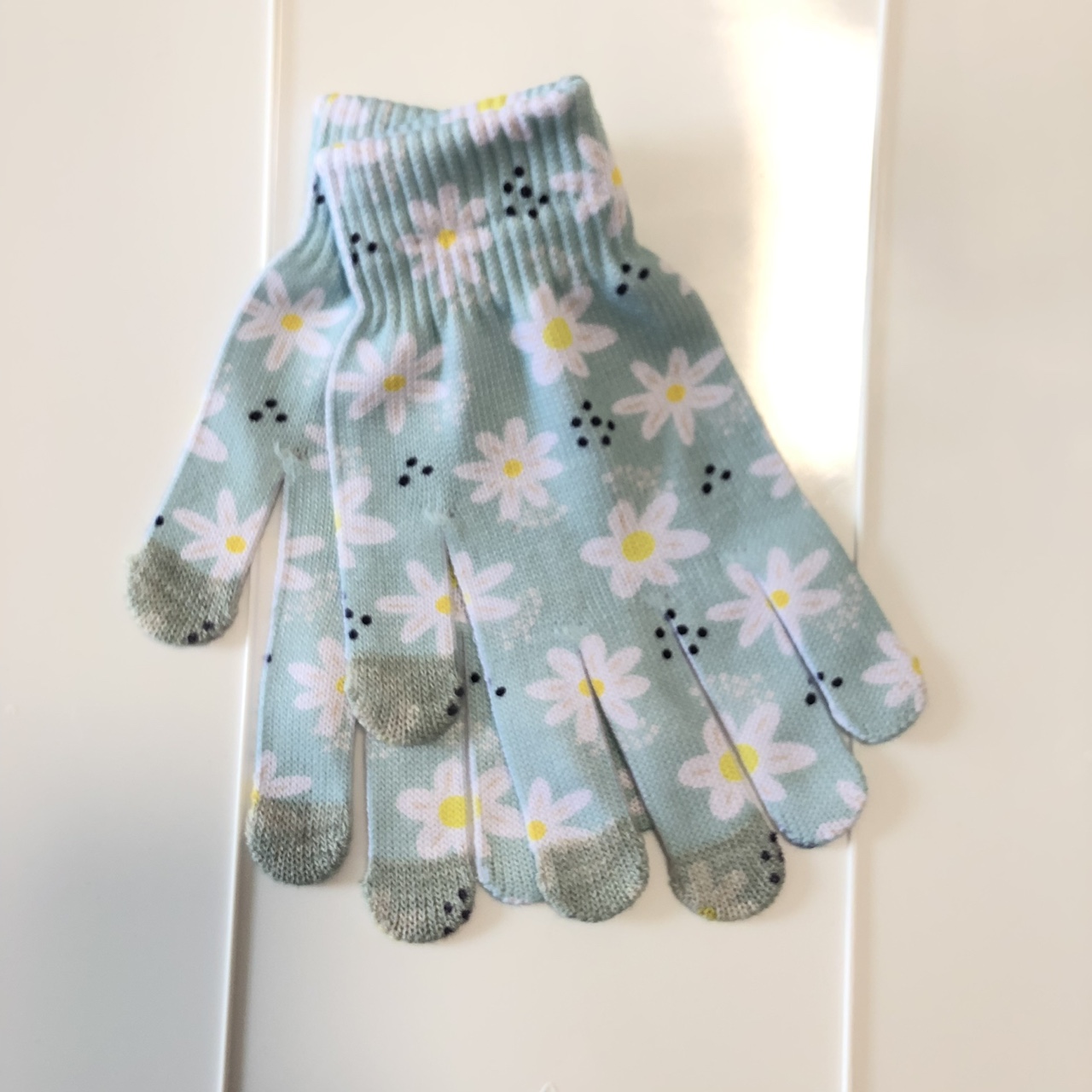 Tie-dyed printed gloves, practical gloves, multi-color gloves, and useful gloves details Picture