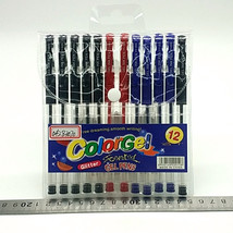 PVC袋装12支中性笔透明笔杆学生考试笔商务办公文具