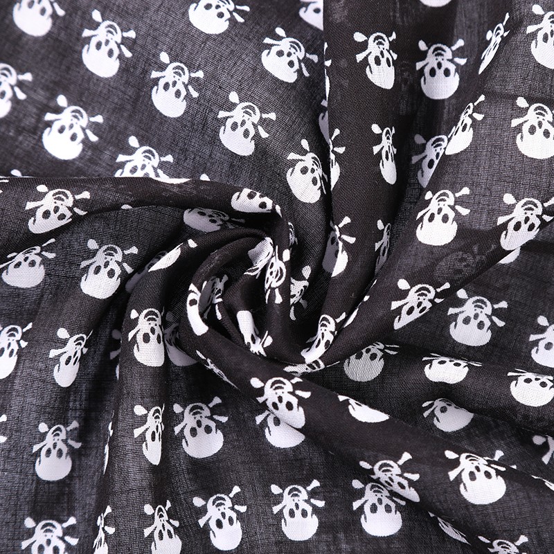 Hao Hao Headscarf Manufacturers Direct For Europe And The United States Men And Women Outdoor Sports Headscarf Hip-Hop All Cotton Halloween Ghost Head Small Square Wholesale Magic Headscarf undefined