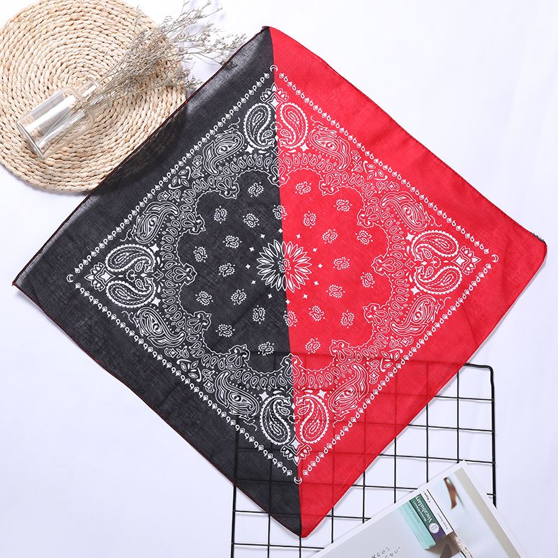 Hao Hao Headscarf Manufacturers Direct For Europe And The United States Men And Women Outdoor Sports Headscarf Hip Hop Cotton Patchwork Small Square Wholesale Magic Headscarf Application Scenario