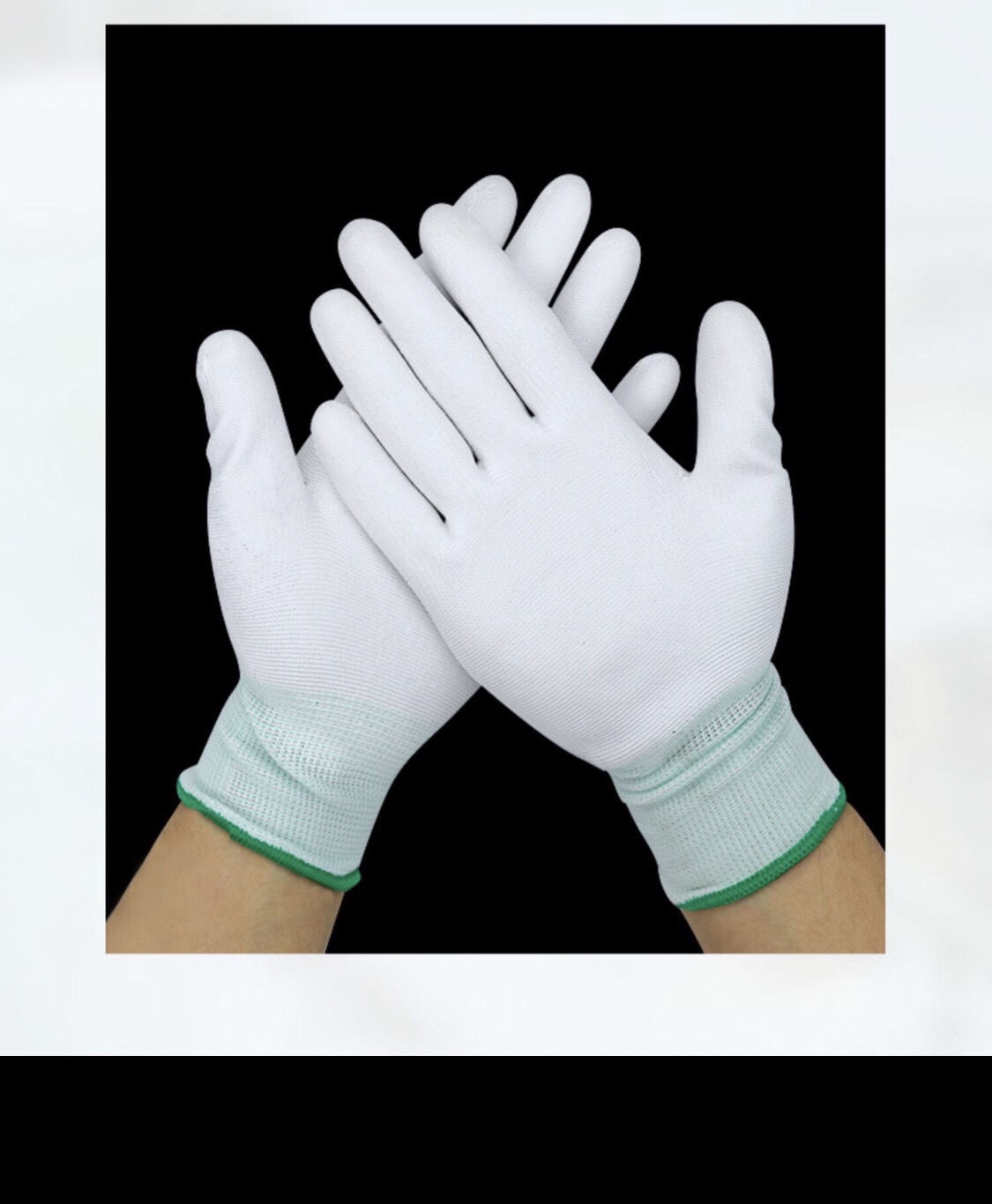 【正品12付装】薄款尼龙耐磨防滑PU涂掌涂指手套涂胶劳保工作手套详情图6
