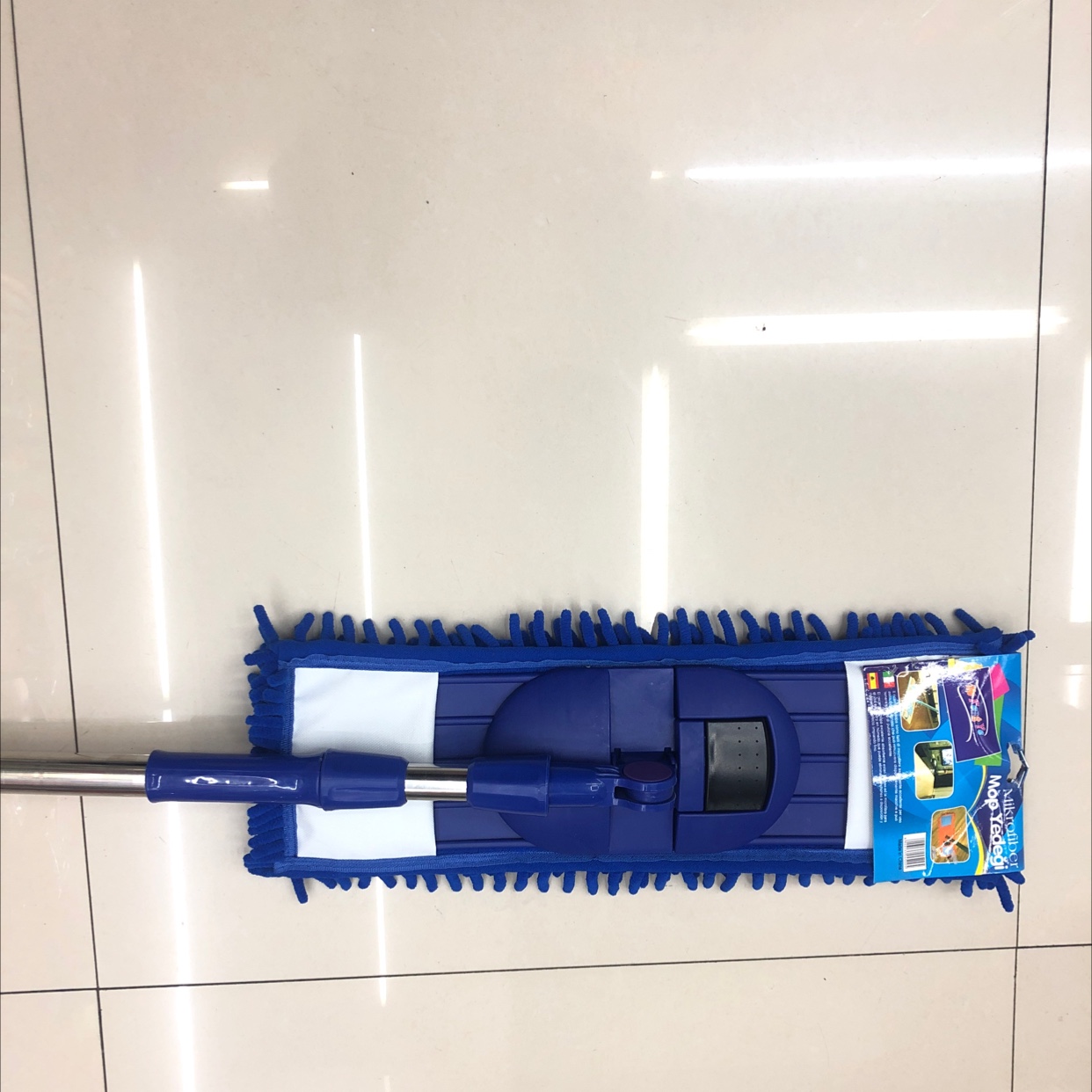 Chenille Mop Free Hand Wash Flat Mop Floor Tile Dry And Wet Mop Push Mop Cleaning Household
