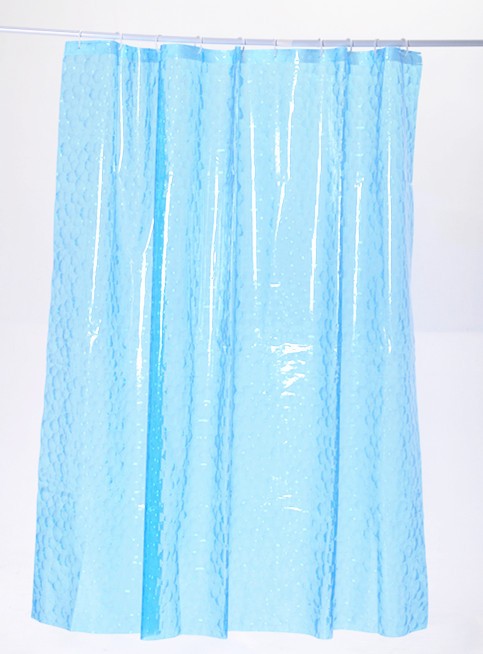 EVA3D卫生间浴帘防水布套装浴室加厚防霉帘子挂帘免打孔淋浴洗澡隔断帘详情图1