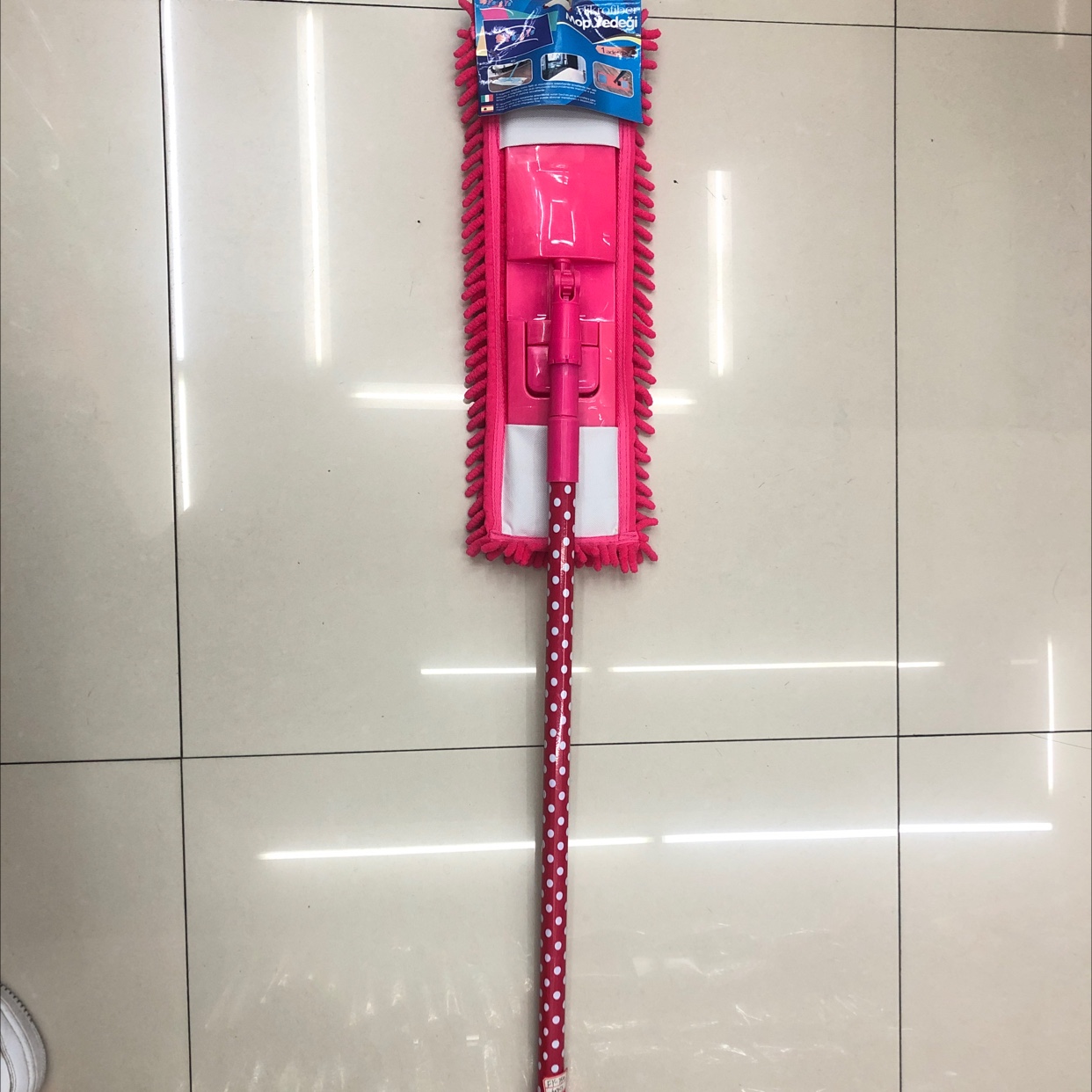 Hand Wash Chenille Flat Mop Retractable Firm Reliable Easy To Clean The Floor