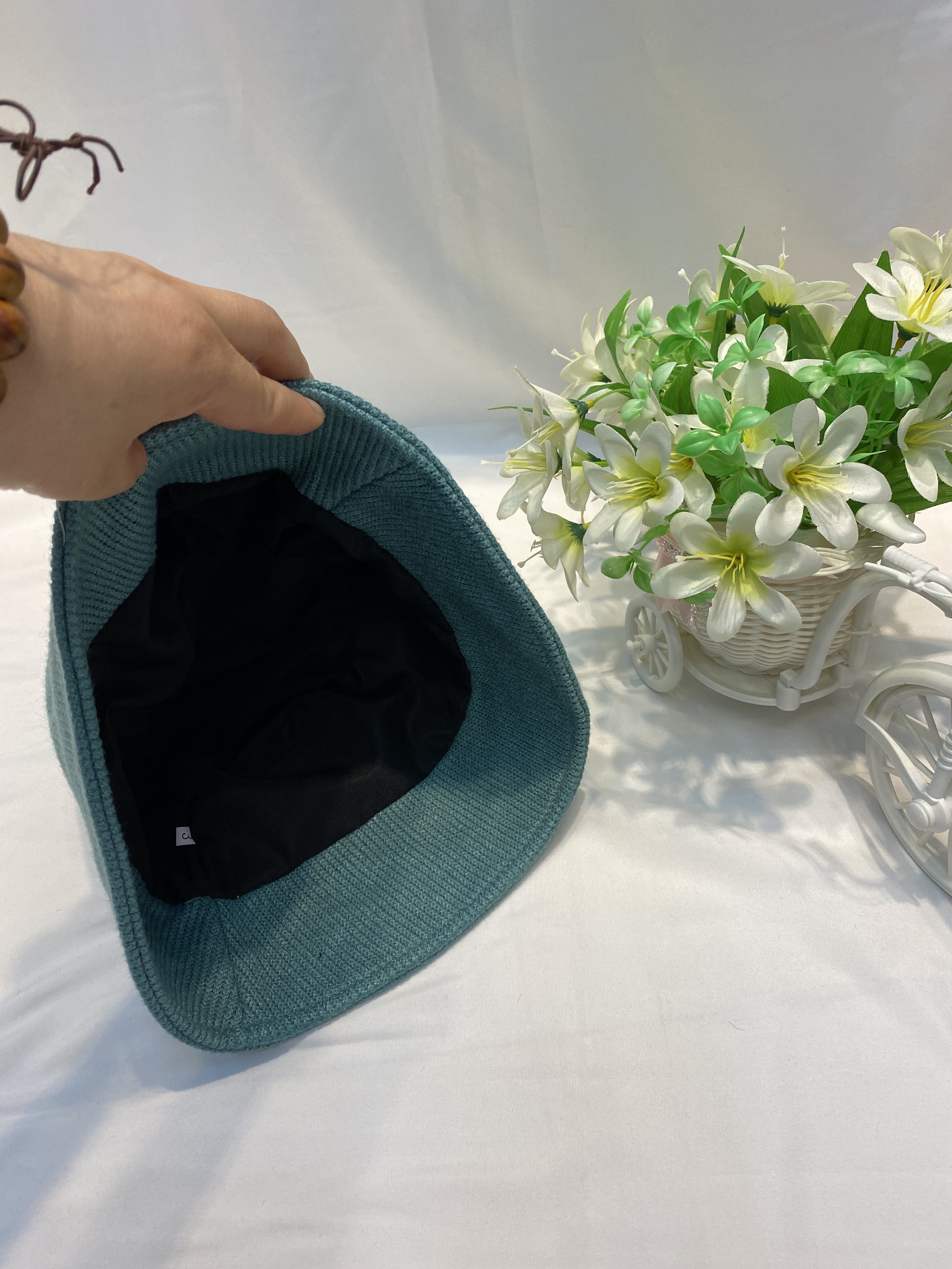 Korean-style knitted hats, women's bucket hats, letter basin hats, trendy, fashionable, casual and versatile hats, men's basin hats detail image 5