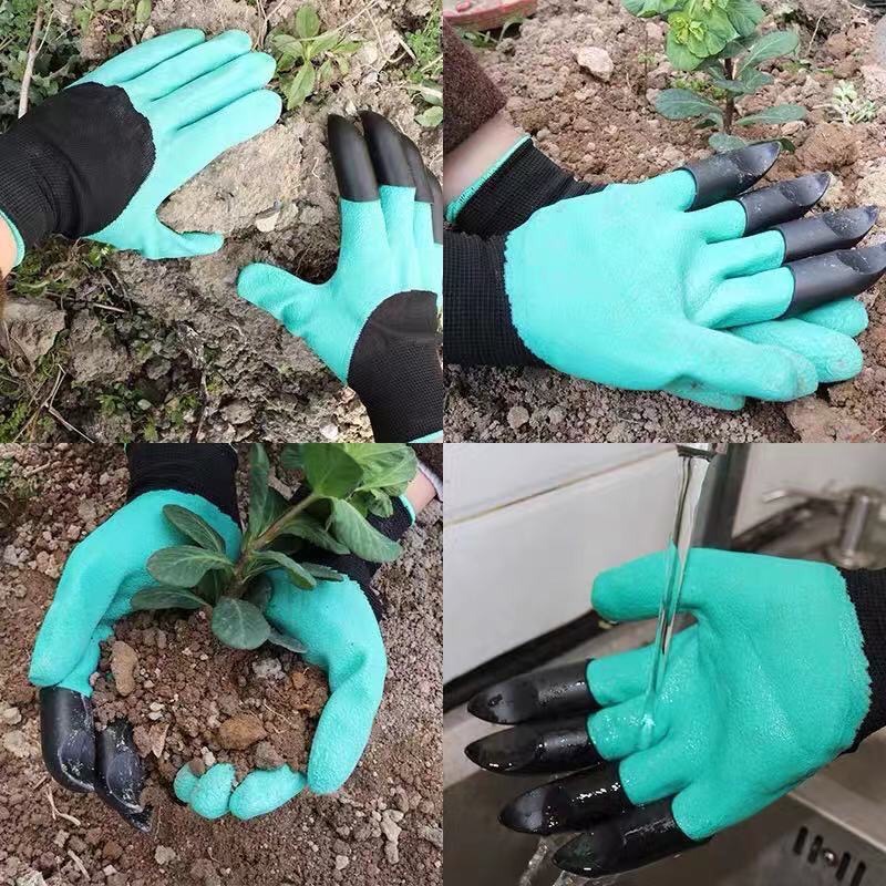 Protective eagle claw gloves, wear-resistant claws for digging soil, comfortable and breathable, anti-slip and waterproof palm, flower and vegetable planting gardening gloves detail image 9