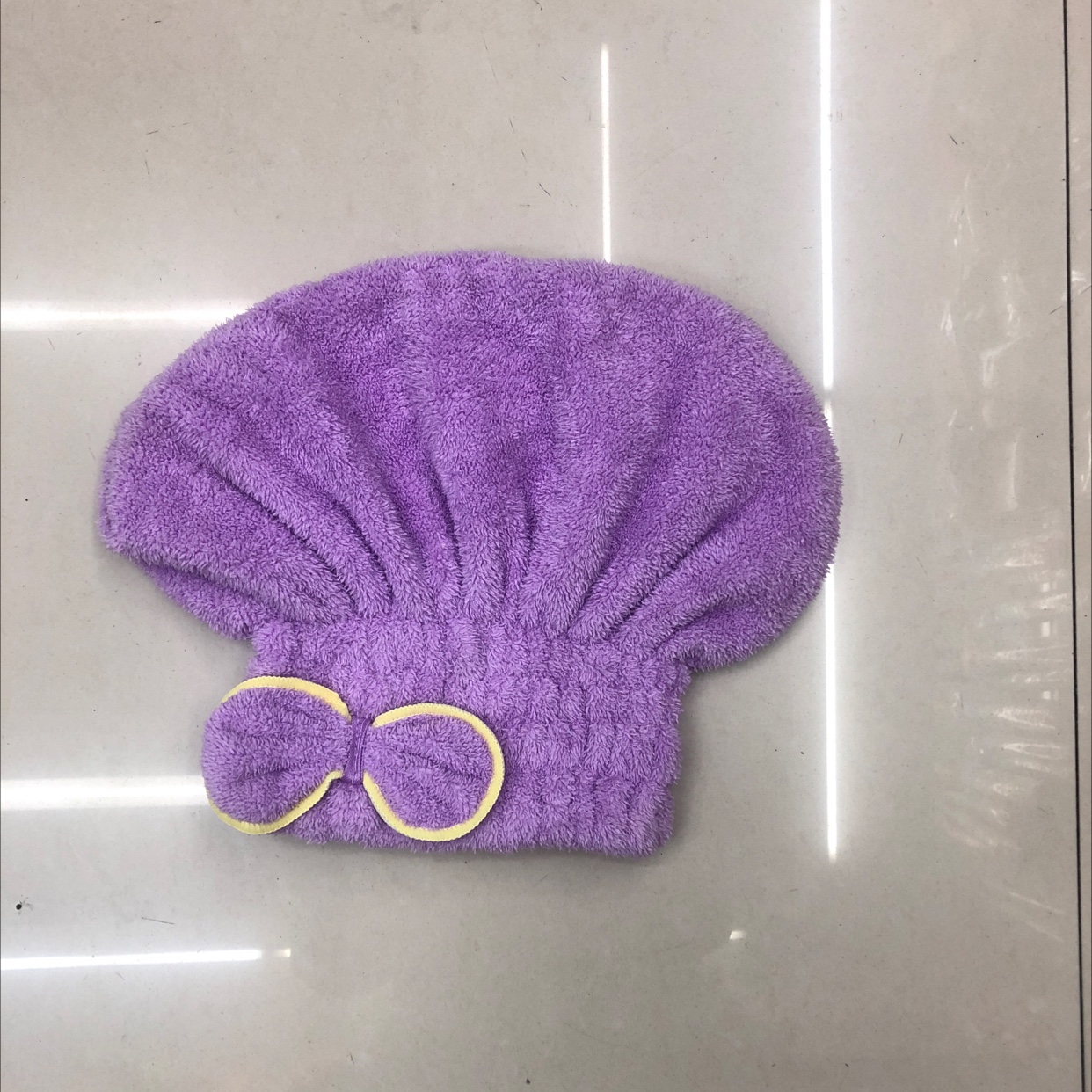Thickened Dry Hair Hat Bow Female Super Absorbent Quick Drying Portable Hair Scarf Specification drawing