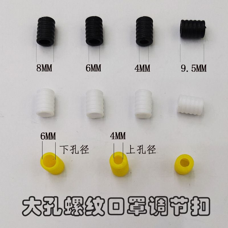 特大孔口罩调节扣螺纹大孔调节扣包边带专用调节扣布口罩调节扣产品图