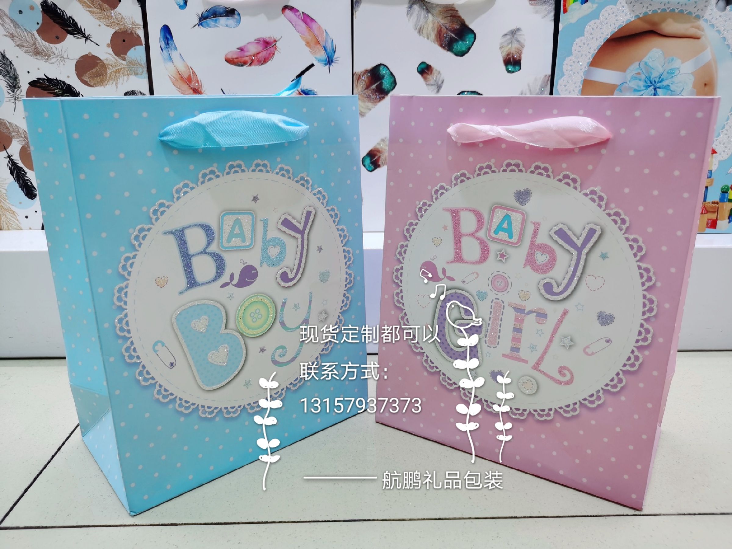 In-stock Korean version baby full moon return gift, children's birthday gift bag, hand-held gift bag, cute and creative rabbit paper bag details Picture