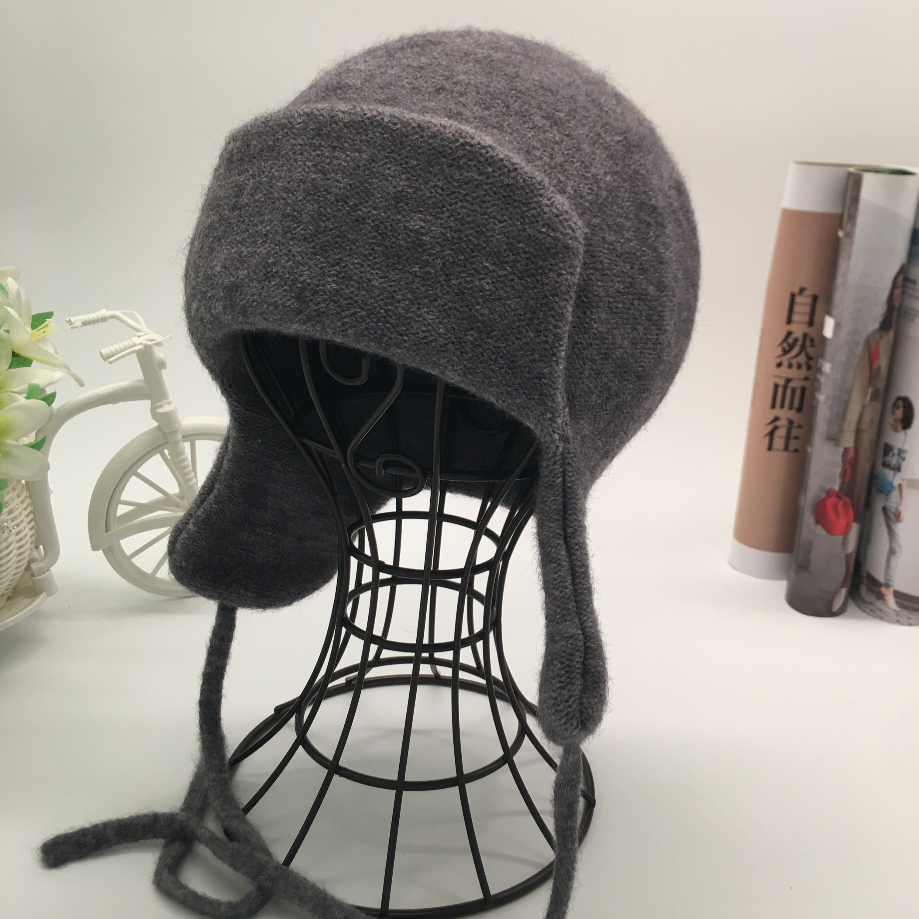 New Korean-style faux mink fur windward hats, women's ski caps for winter warmth and warmth, men's casual and versatile hats undefined