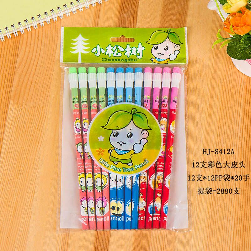 义乌好货 办公铅笔 学生铅笔 学生卡通铅笔厂家直销 可来样定做8412A