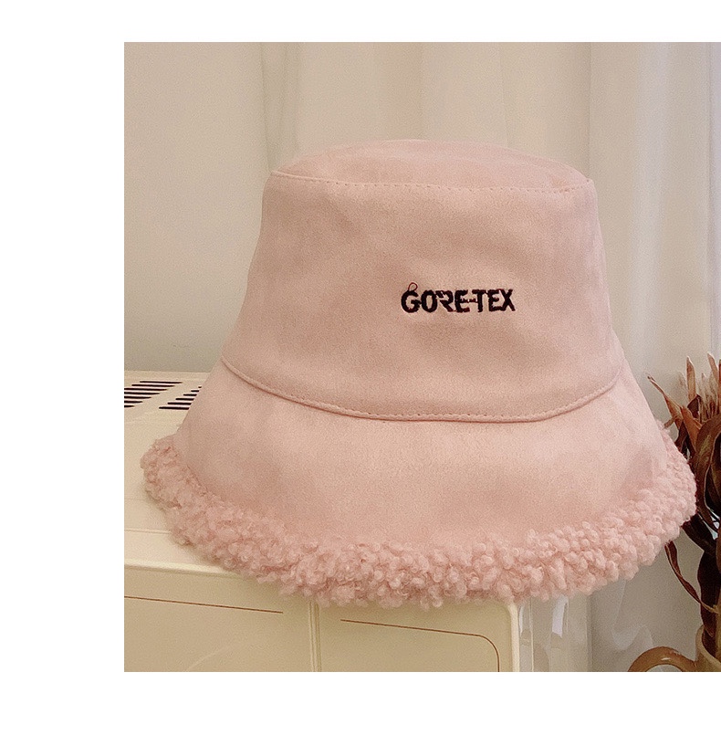 Korean trendy internet-famous sheepskin fisherman's hat, teddy plush sheepskin hat, children's autumn and winter Japanese-style fluffy basin hat, parent-child hat undefined