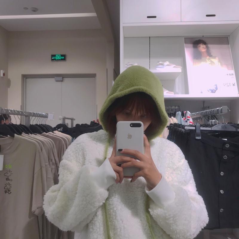 Korean-style lace-up faux mink wool autumn and winter warm hat, versatile for women, casual and cute, with a trendy headband and fleece ear-protecting hat detail image 1