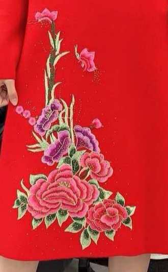大红色时尚女装产品图
