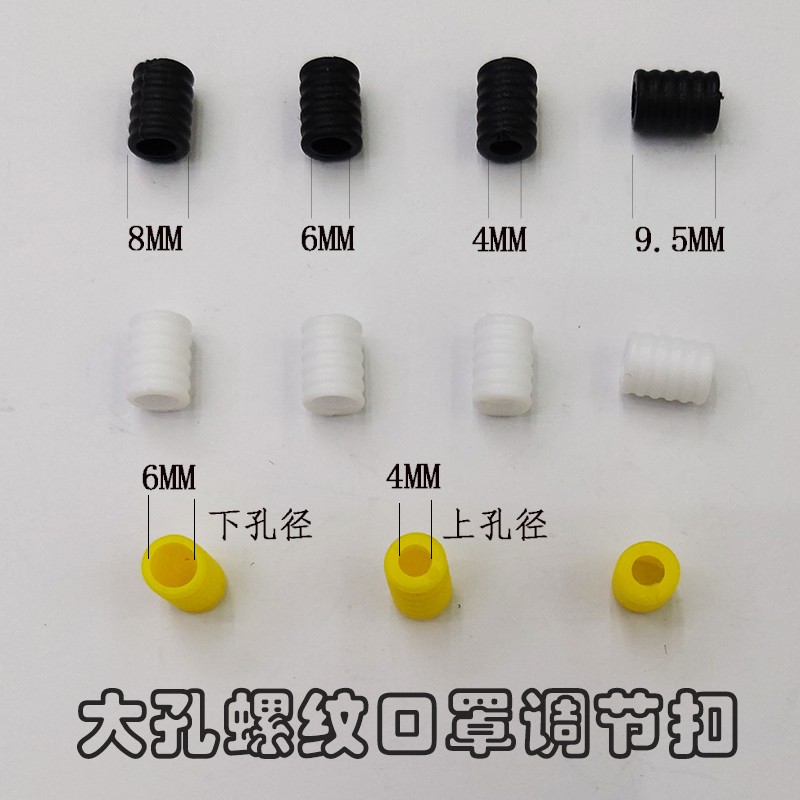 特大孔口罩调节扣螺纹大孔调节扣包边带专用调节扣布口罩调节扣详情图2