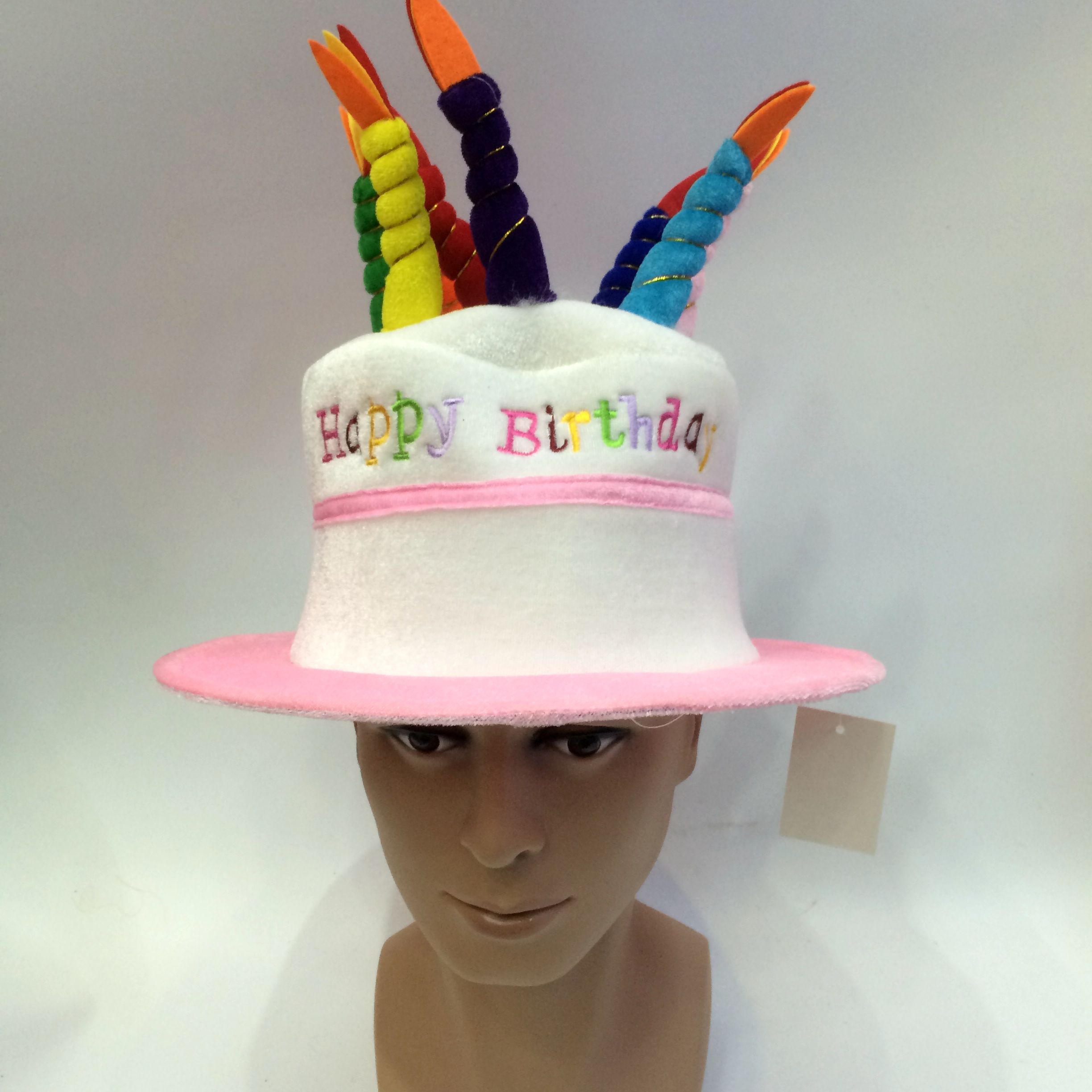 Seven candles birthday cake hats custom birthday hats of all kinds
