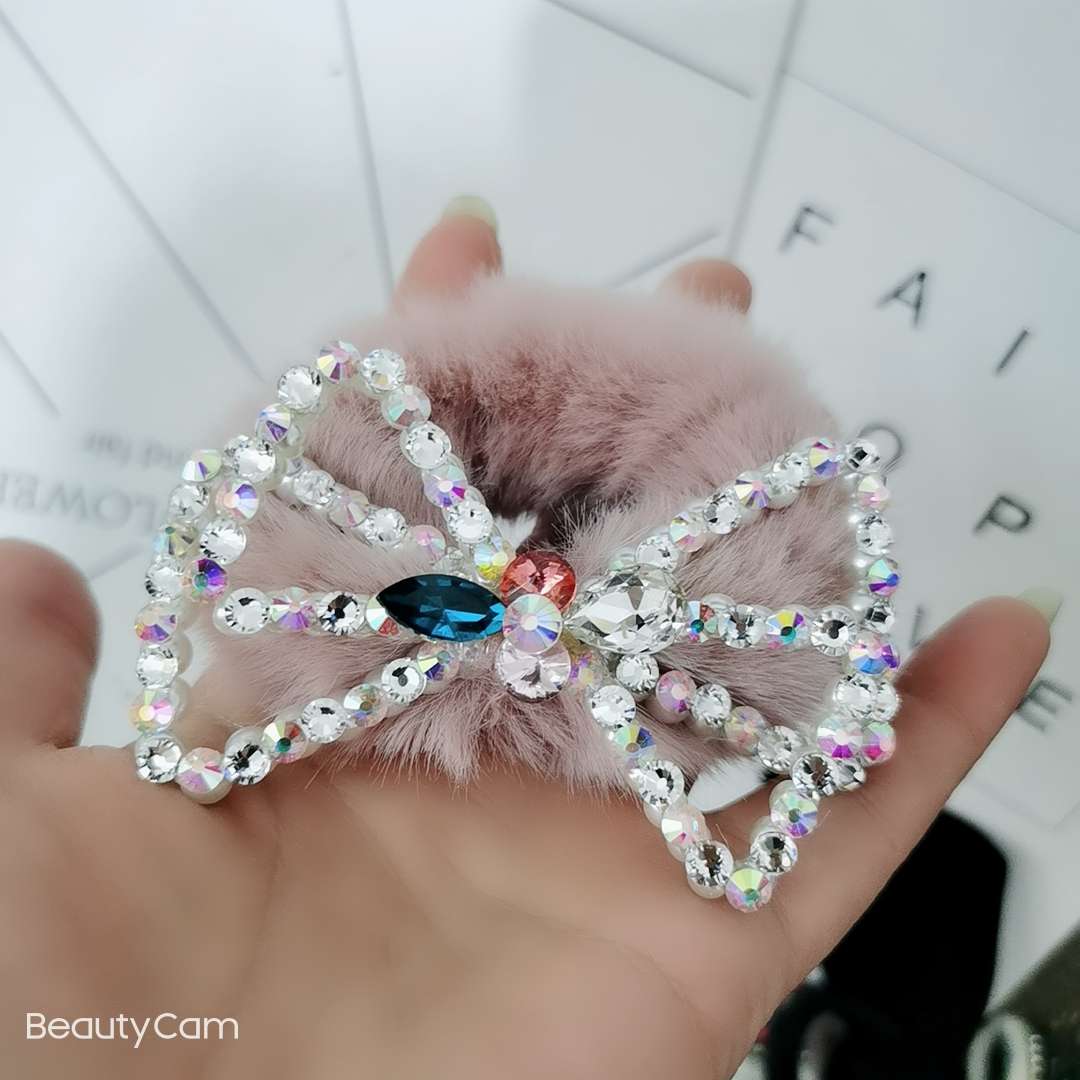 Butterfly Flower jewelry fur band Double Triangle Specification image