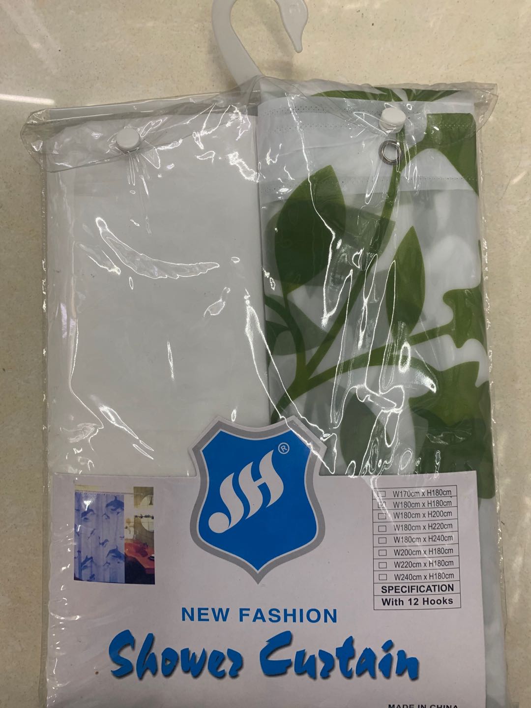 JH-26卫生间浴帘防水布套装浴室免打孔窗帘防霉帘子挂帘洗澡隔断帘