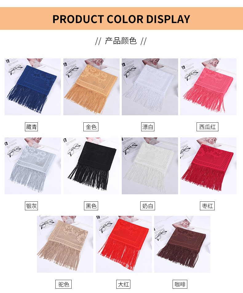 Manufacturers For The 2020 Autumn And Winter New Polyester Scarf Korean Version Of Men's And Women's Universal Scarf Warm Shawl Item Picture