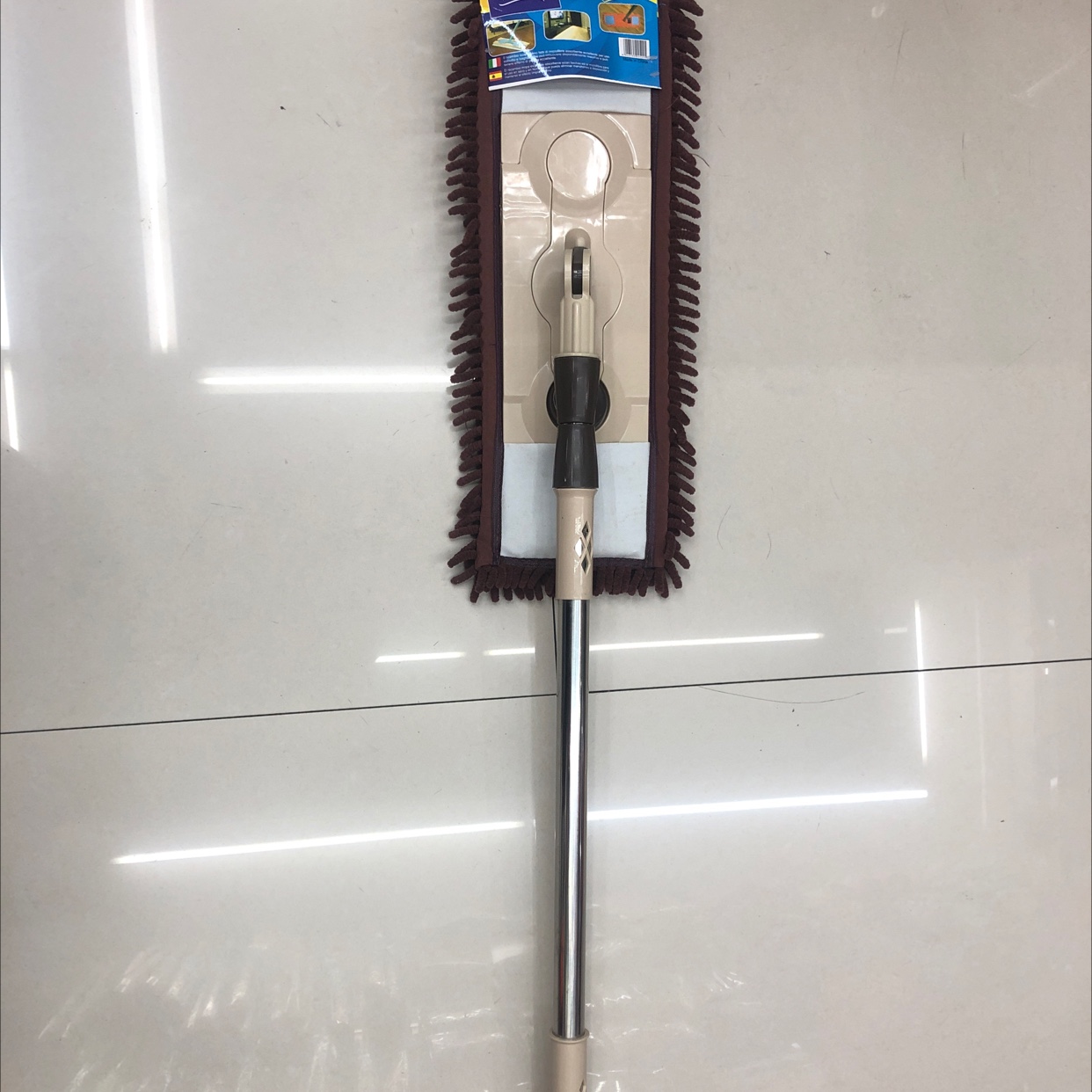 Chenille Mop Small Hands-Free Flat Mop Floor Tile Wet And Dry Mop Push Mop Cleaning Household