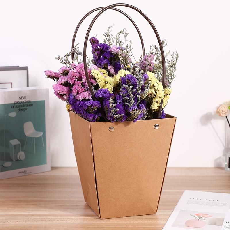 Waterproof trapezoidal gift flower bags