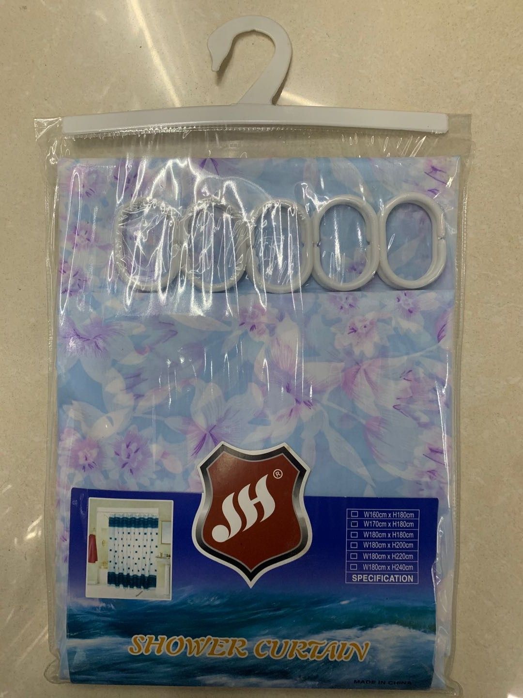卫生间浴帘防水布套装浴室免打孔窗帘防霉帘子挂帘日本洗澡隔断帘