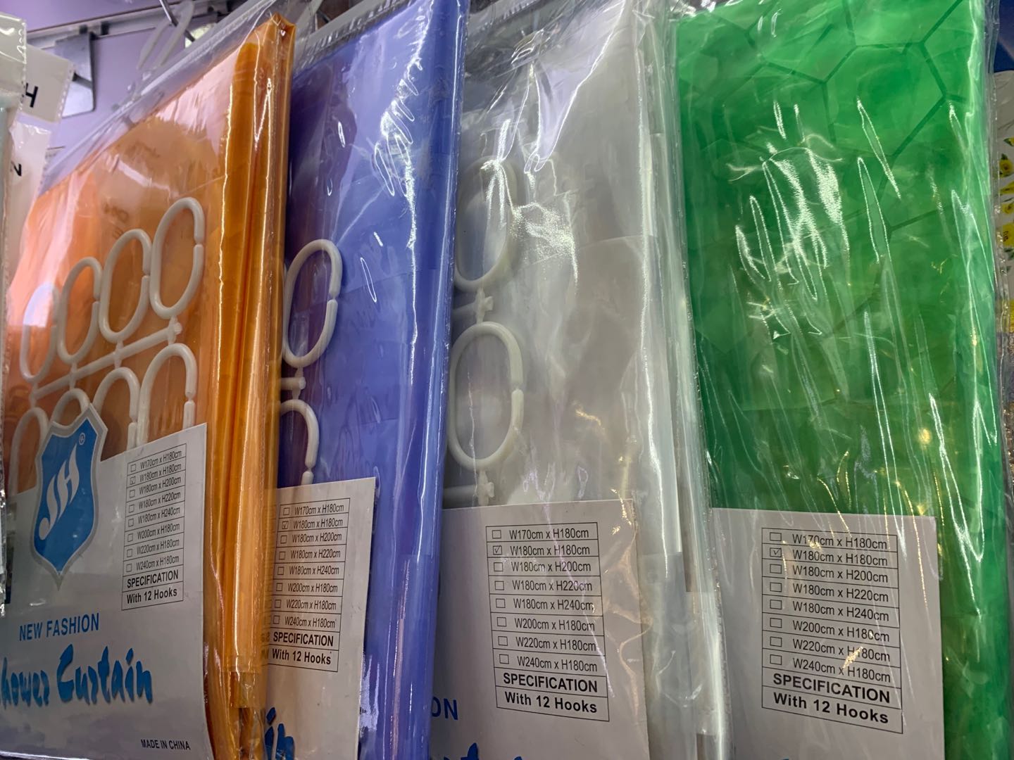 EVA3D卫生间浴帘防水布套装浴室加厚防霉帘子挂帘免打孔淋浴洗澡隔断帘产品图