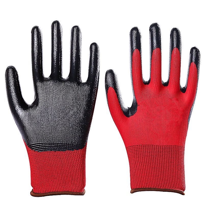 Dingqing gloves for labor protection, work handling, impregnated with adhesive tape, labor gloves, plastic anti-slip rubber-coated gloves, free shipping Application Scenario