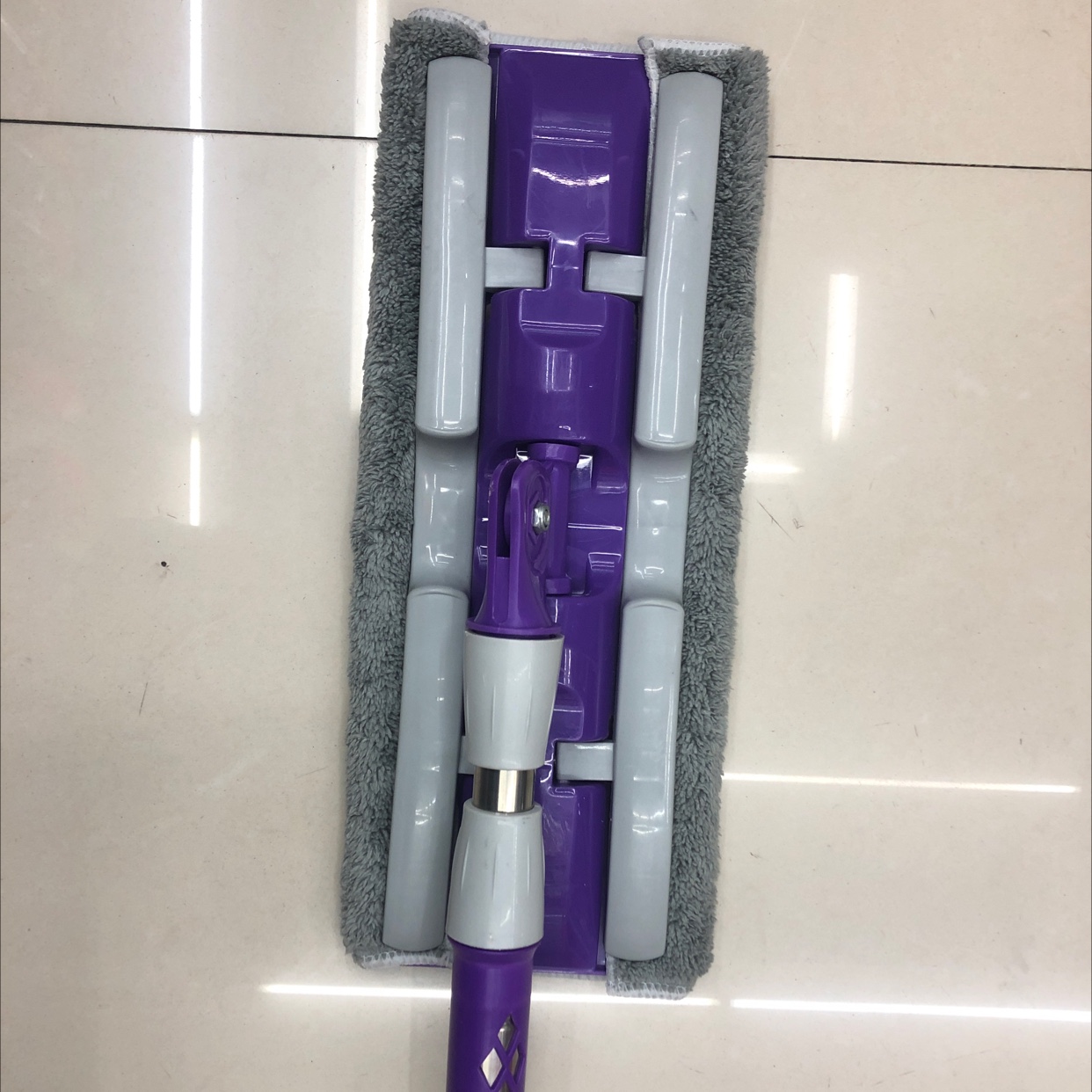 Coral Wool Mop Free Hand Wash Flat Mop Floor Tile Wet And Dry Mop Push Mop Cleaning Household details Picture