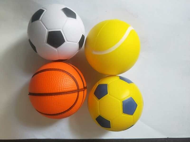 厂家直销6.3厘米PU足蓝网棒儿童益智玩具球发泄球解压球详情1