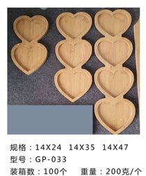 Gp-033 Creative Bamboo Love Fruit Tray Bamboo fruit tray dessert tray