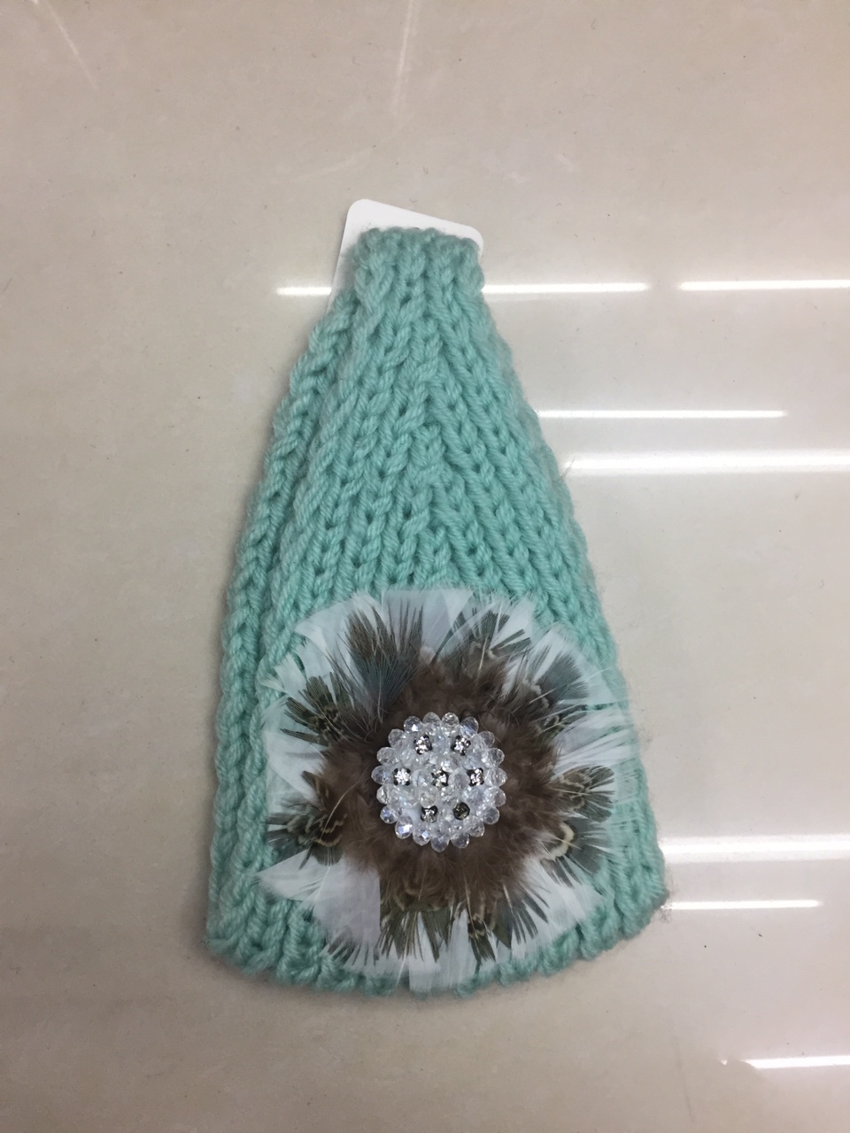 White Hair With Drill Headband