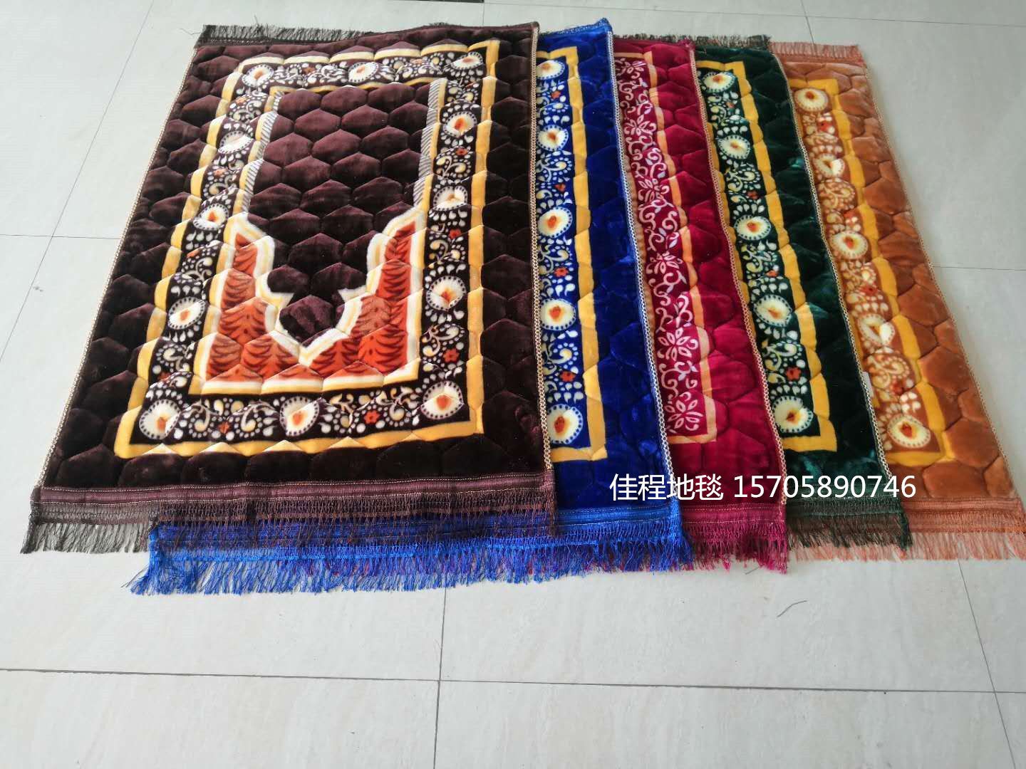 Flannel printed prayer carpet, worship carpet, flannel printed anti-slip carpet, 80*120cm Application Scenario