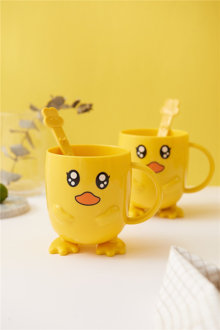 Household Little Yellow duck children's cups detail image 3