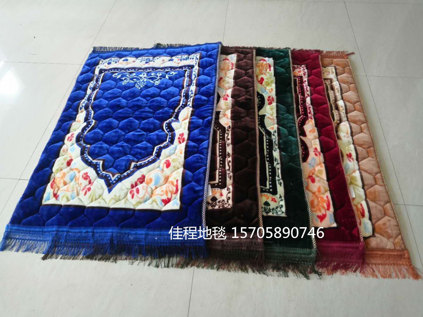 Flannel printed prayer carpet, worship carpet, flannel printed anti-slip carpet, 80*120cm Specification drawing