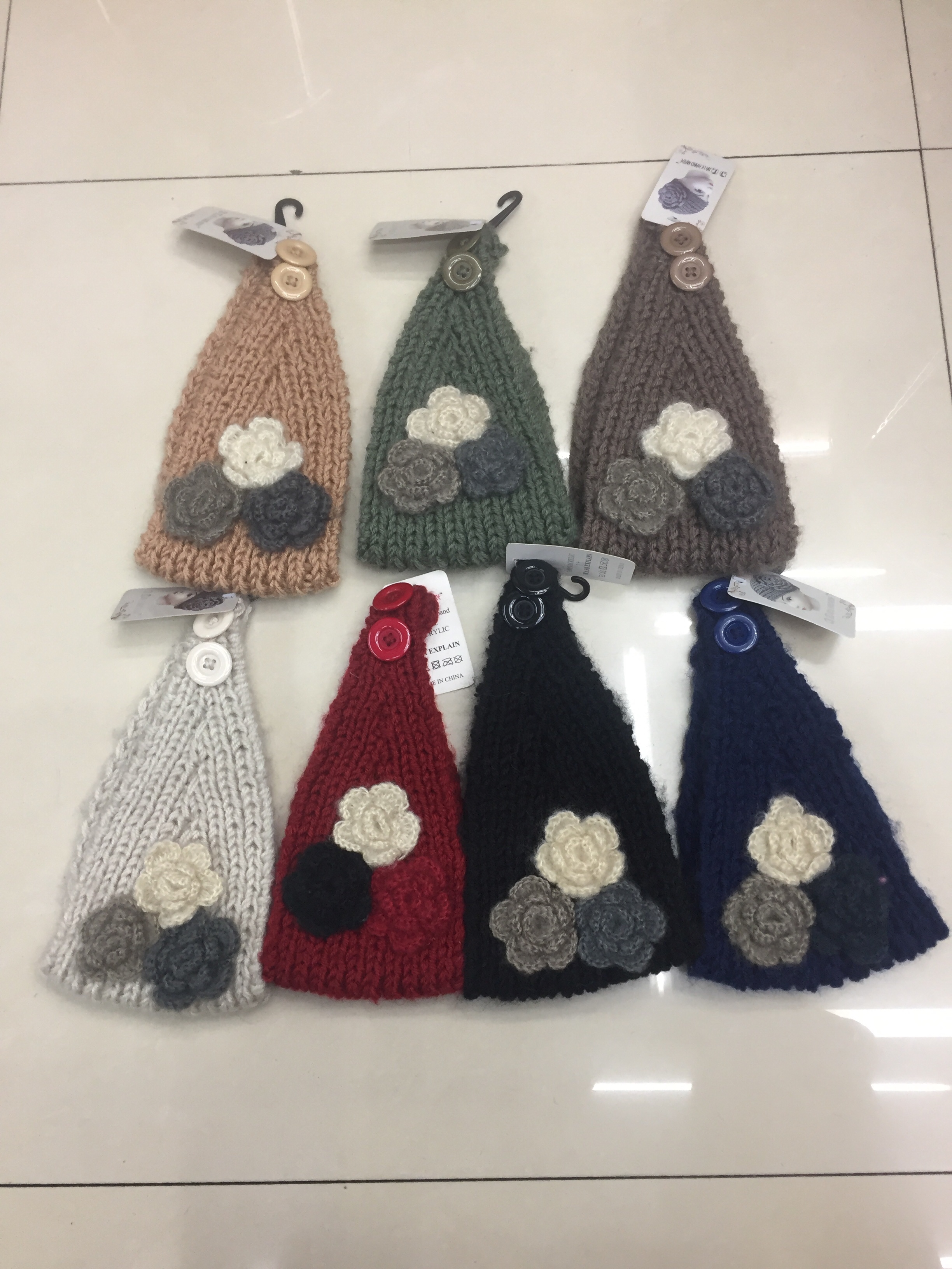 Three Flower Headbands details Picture