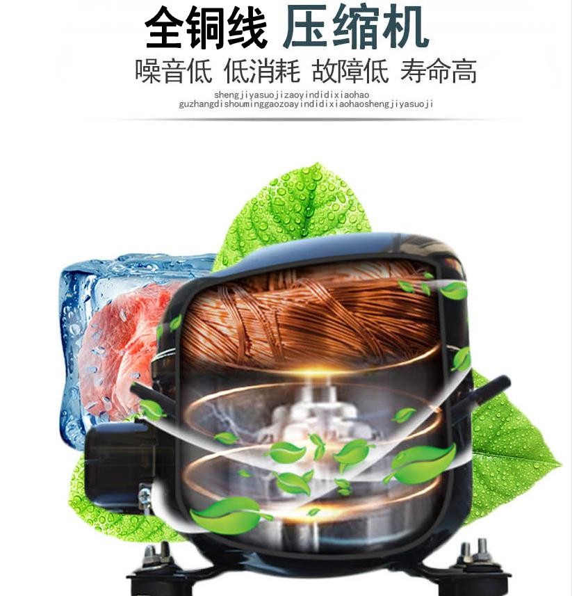 LG-218/GF-1300 supermarket refrigerator, refrigerated display cabinet, fresh-keeping beverage cabinet, double or single door freezer, commercial direct-cooling small standing cabinet, 540*560*1840mm detail image 5