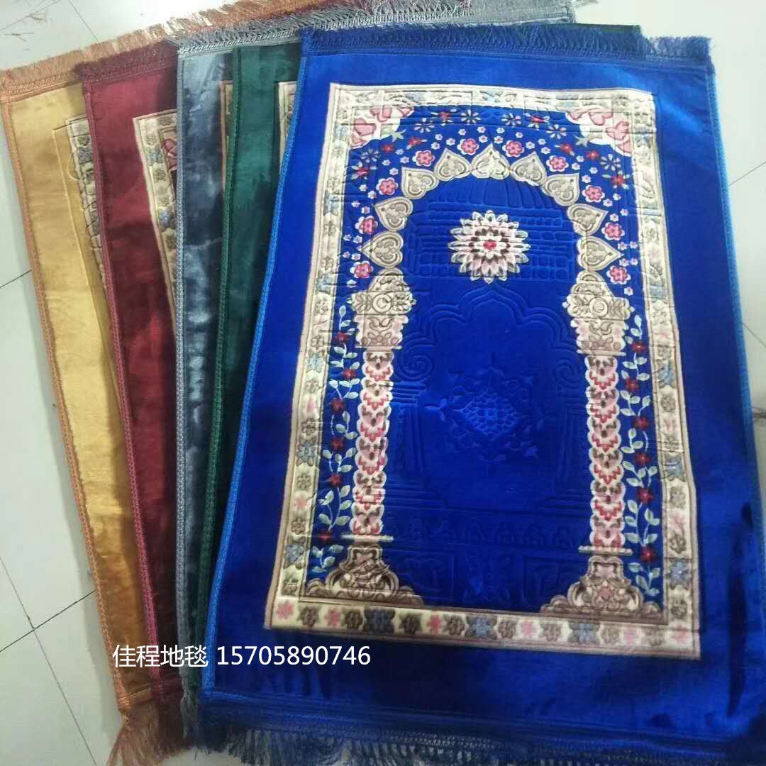Flannel printed prayer carpet, worship carpet, flannel printed anti-slip carpet, 80*120cm full figure