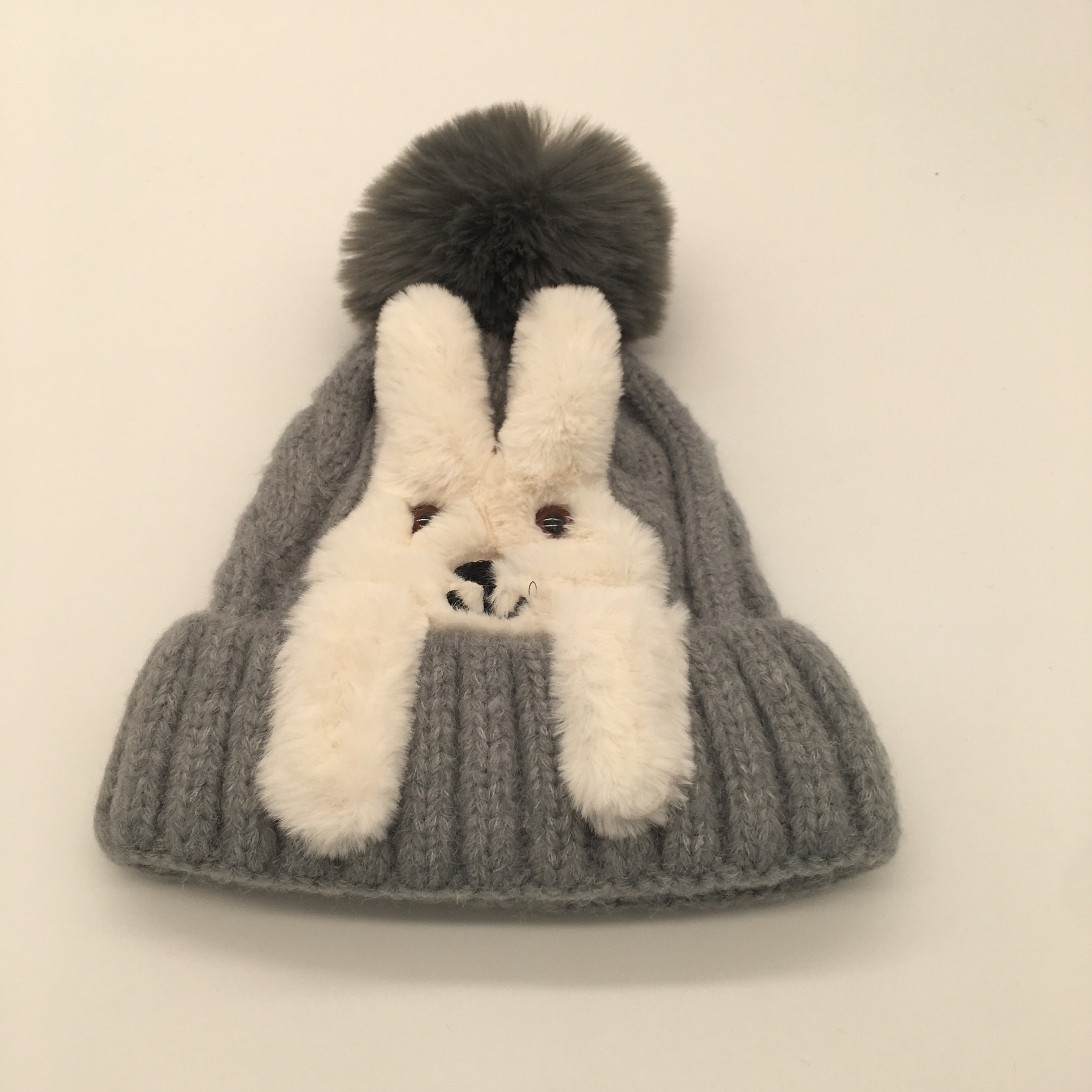 2020 Cute and adorable rabbit watermelon hat, sweet and girlish knitted hat, women's knitted woolen hat undefined