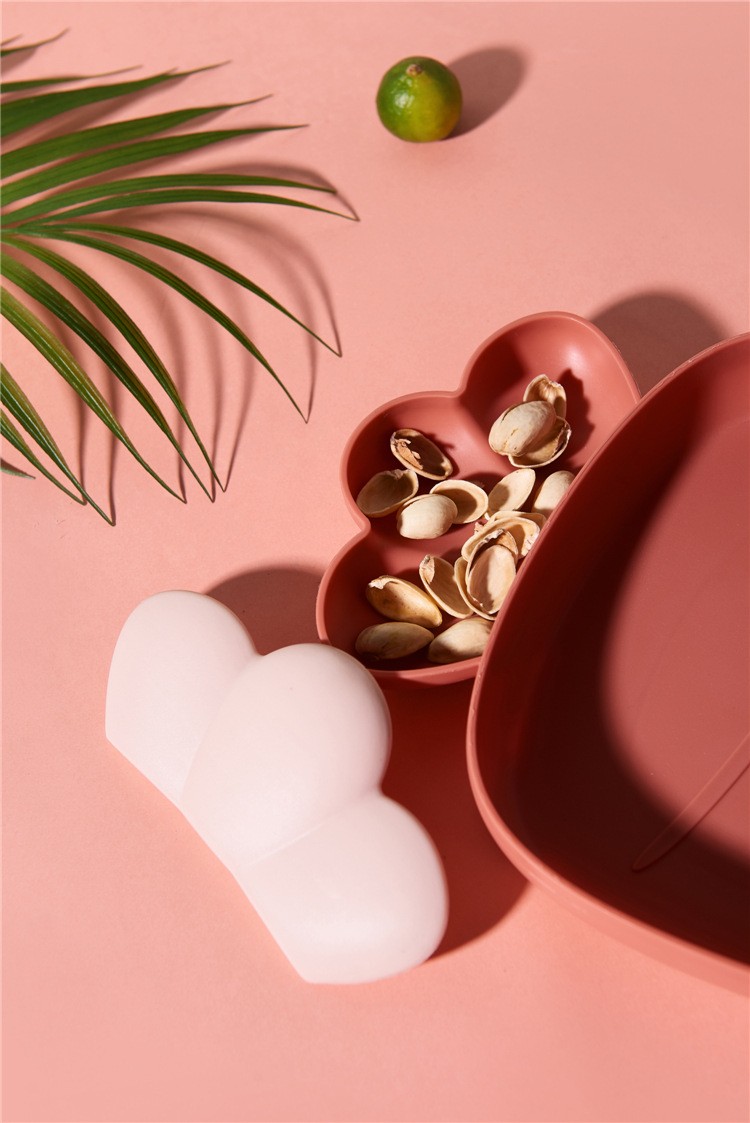 Cute plastic fruit plate with radish detail image 10