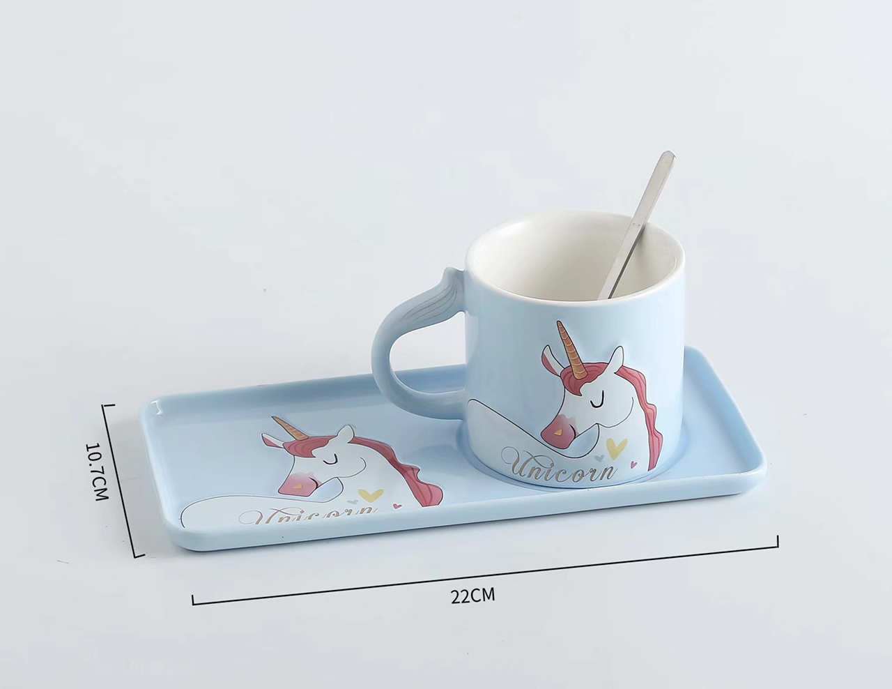 Cute Unicorn coffee cup and saucer