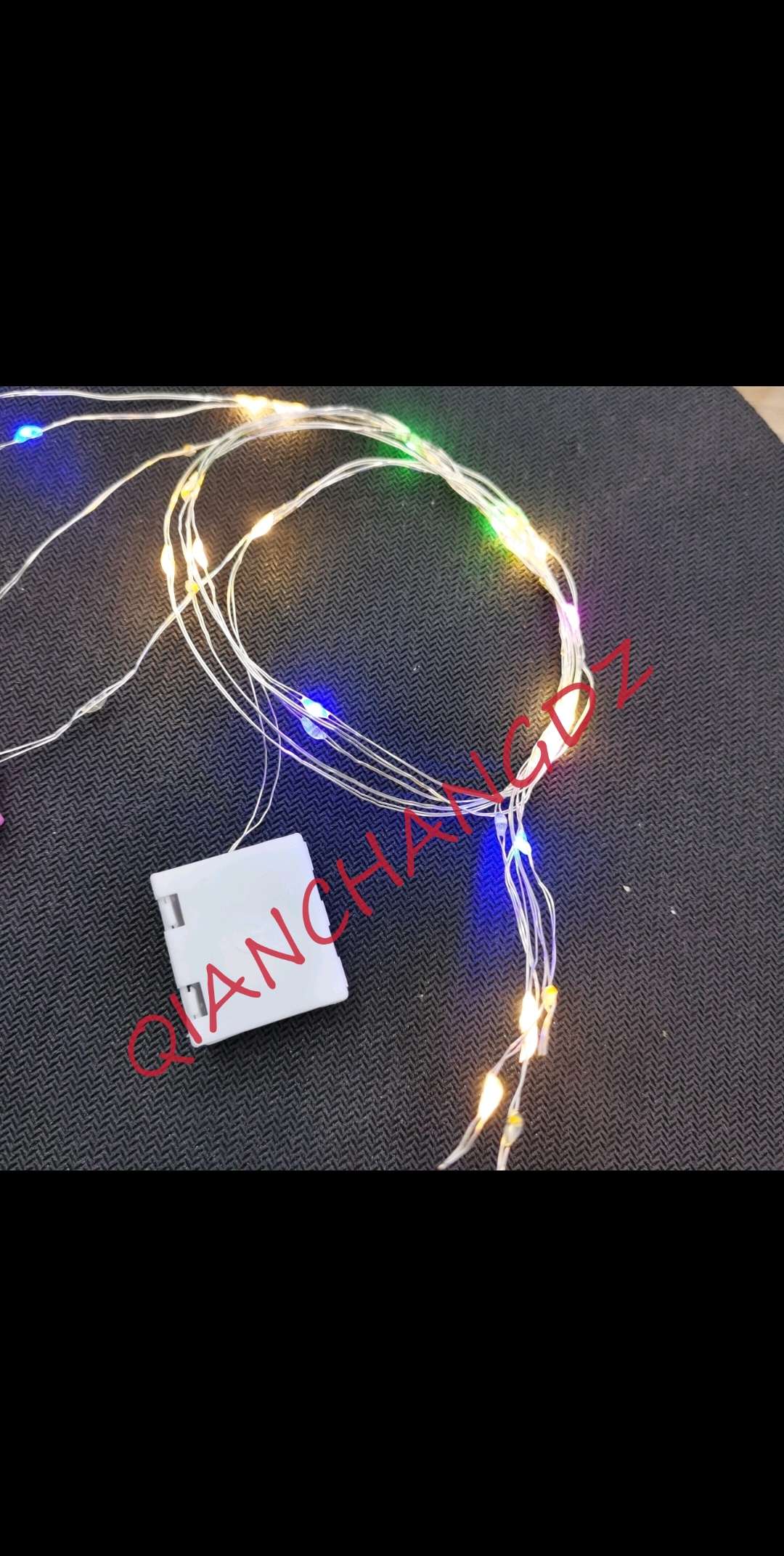 led铜线灯串四彩单色带闪发光头饰配件发光玩具配件发光饰品配件细节图