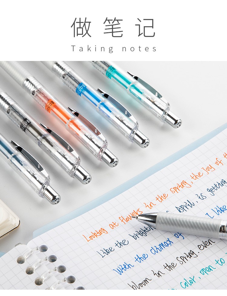 Pentel BLN75TL gel pen from Japan, smooth and quick-drying, large-capacity student examination gel pen, 0.5 three-piece set detail image 3