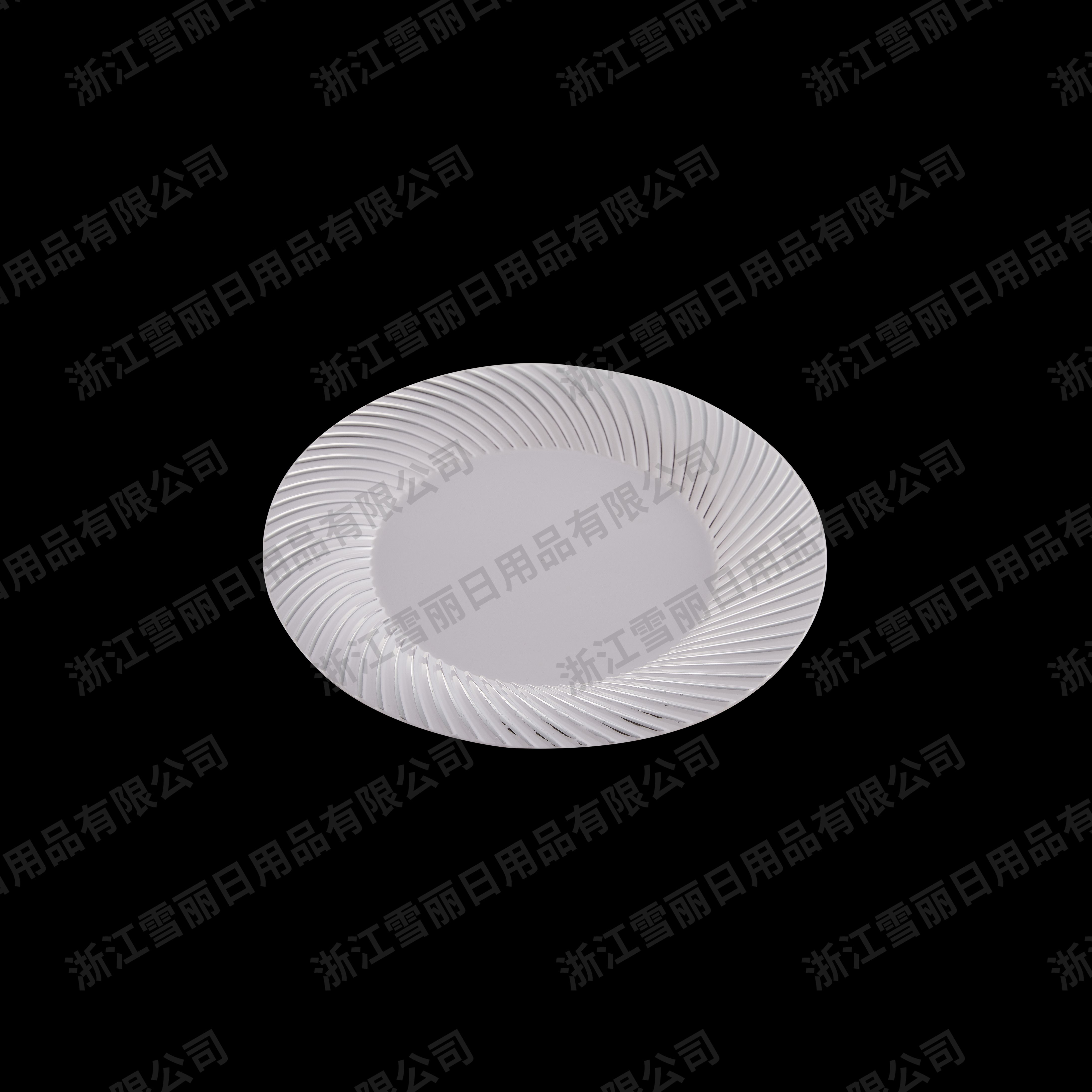 Plastic plate, disposable plastic plate, PS plate, 9 inch plastic plate, birthday products plate, birthday party plate imitation ceramic plastic plate twill thumbnail