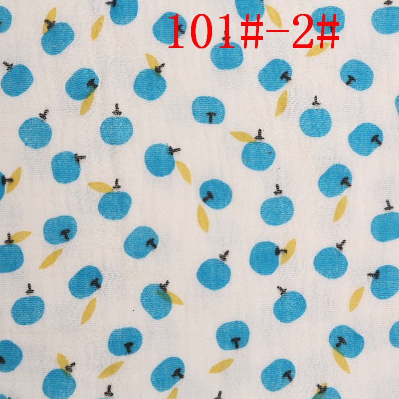 双层纱布双层绉布全棉纱布双层绉布印花绉布印花纱布全棉印花绉布防蚊裤睡衣家居服睡裙婴童母婴儿童纯棉面料详情图11