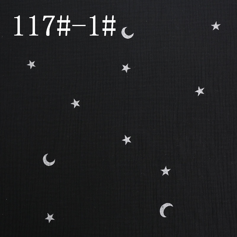 双层纱布双层绉布全棉纱布双层绉布印花绉布印花纱布全棉印花绉布防蚊裤睡衣家居服睡裙婴童母婴儿童纯棉面料详情图9