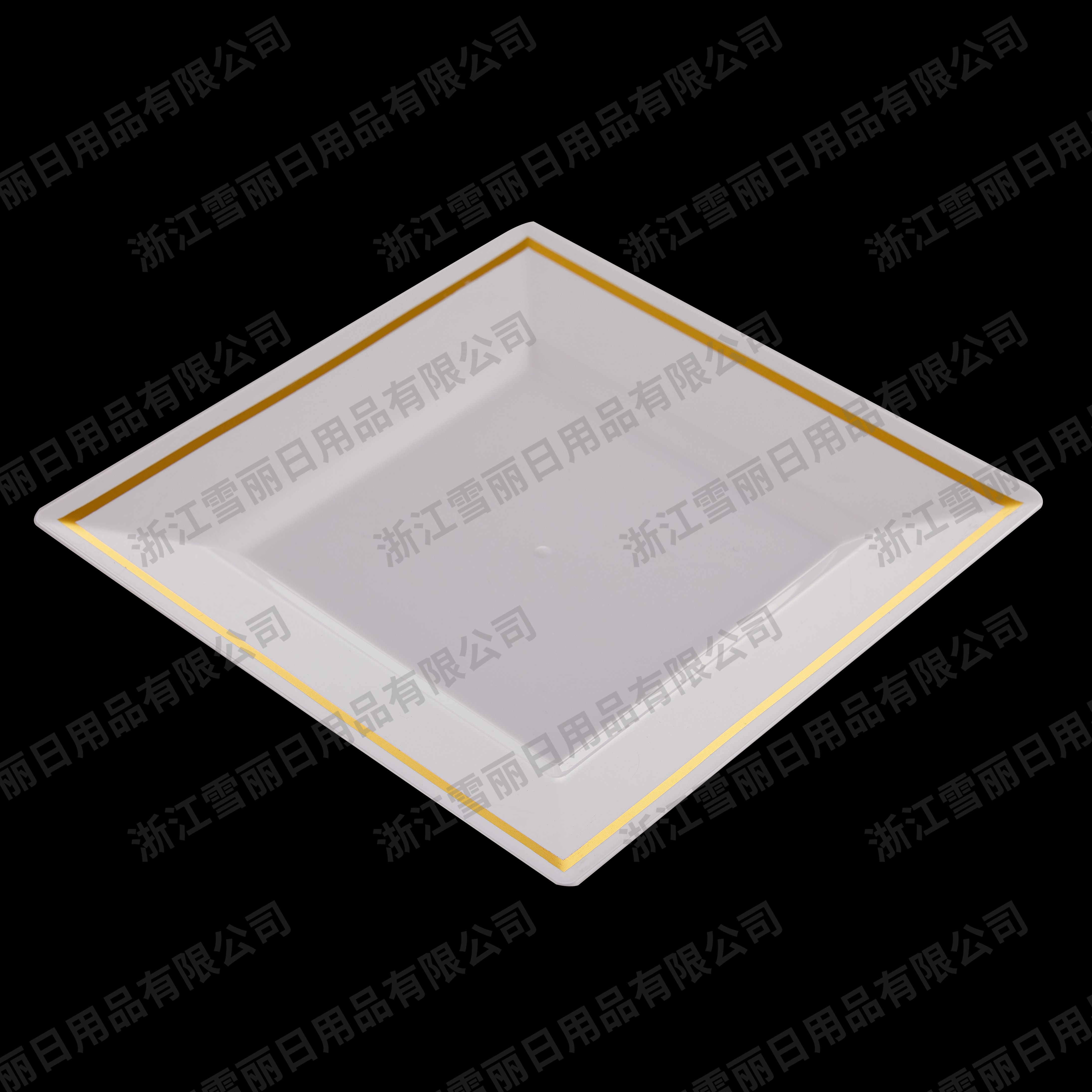Plastic Plate, Disposable Plastic Plate, Ps Plate, 9.5 Inch Plastic Square Plate, Birthday Supplies Plate, Birthday Party Plate Imitation Ceramic Plastic Square Plate