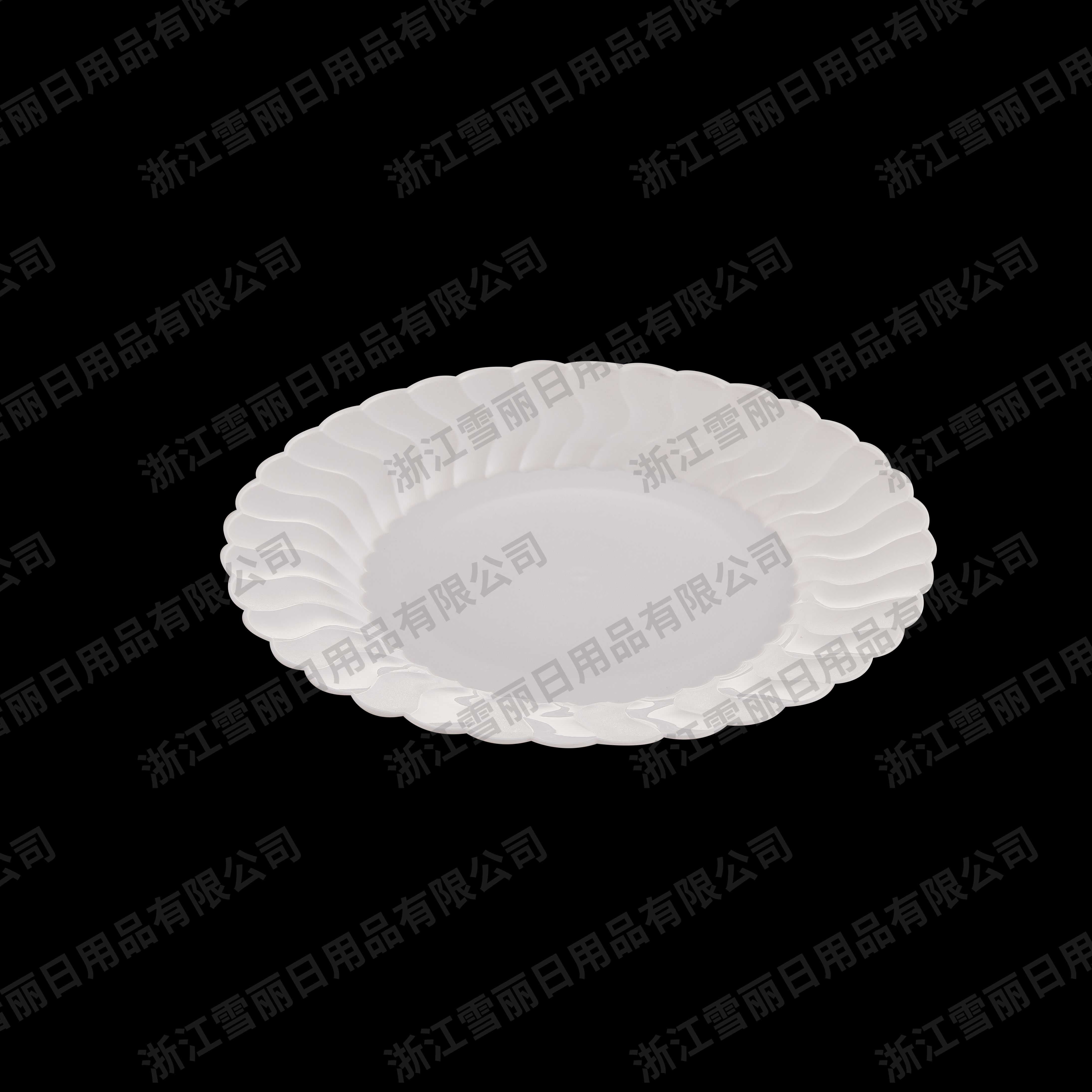Plastic Plate, Disposable Plastic Plate, Ps Plate, 10 Inch Plastic Plate, Birthday Supplies Plate, Birthday Party Plate Imitation Ceramic Plastic Plate Lace