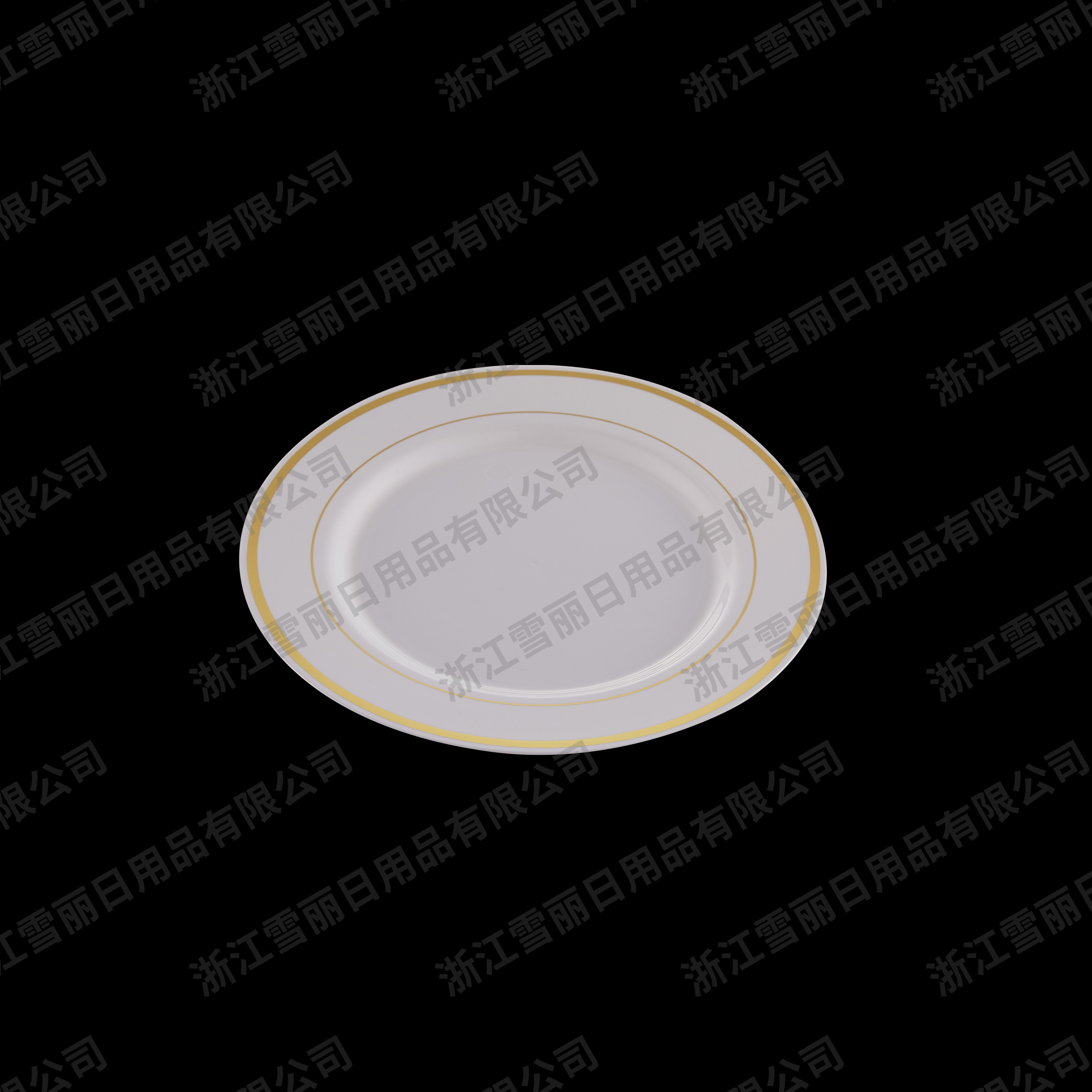 Plastic plate, disposable plastic plate, PS plate, 6 inch plastic plate, birthday supplies plate, birthday party plate imitation ceramic plastic plate double wire