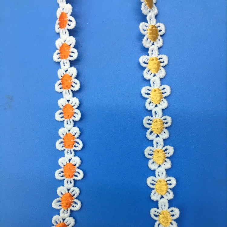 晶彩花边、水溶多色彩色花边，花朵牛奶丝花边 Specification image